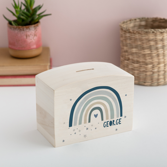 Wooden Money Pot