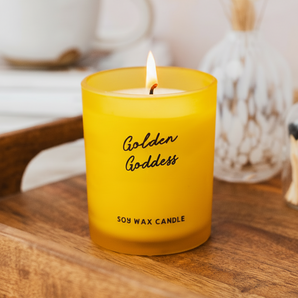 Golden Goddess Soy Scented Candle | Creamy Coconut & Vanilla