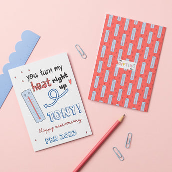 Funny thermometer greetings card