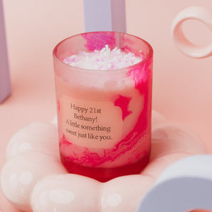Sweet Pink Fairy Personalised Scented Candle