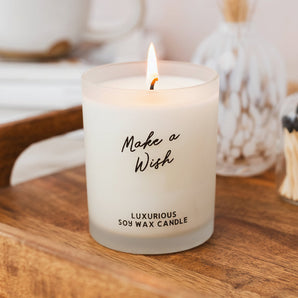 Make a Wish Birthday Cake Candle | Sweet Cake Scented Soy Wax Candle | Birthday Gift