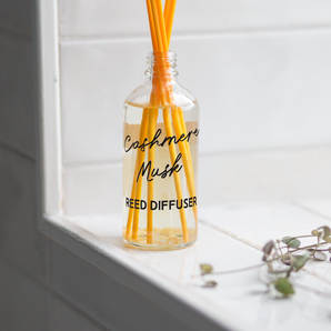 Warm Cashmere Reed Diffuser – 100ml Luxury Musk & Amber Fragrance