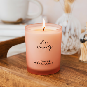 Ice Candy Soy Wax Candle – Sweet Candy & Vanilla Home Fragrance