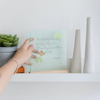 Personalised Message Standing Frame Gift - Funky Laser
