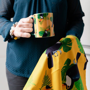 Tropical Toucan Jungle Tea Towel