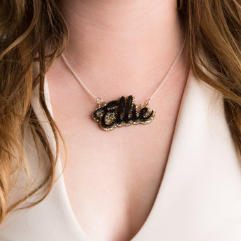 Personalised Double Script Name Necklace