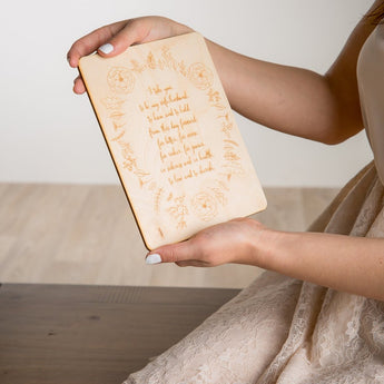 Wooden Wedding Vows Sign Keepsake