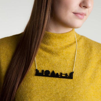 London Skyline Acrylic Necklace