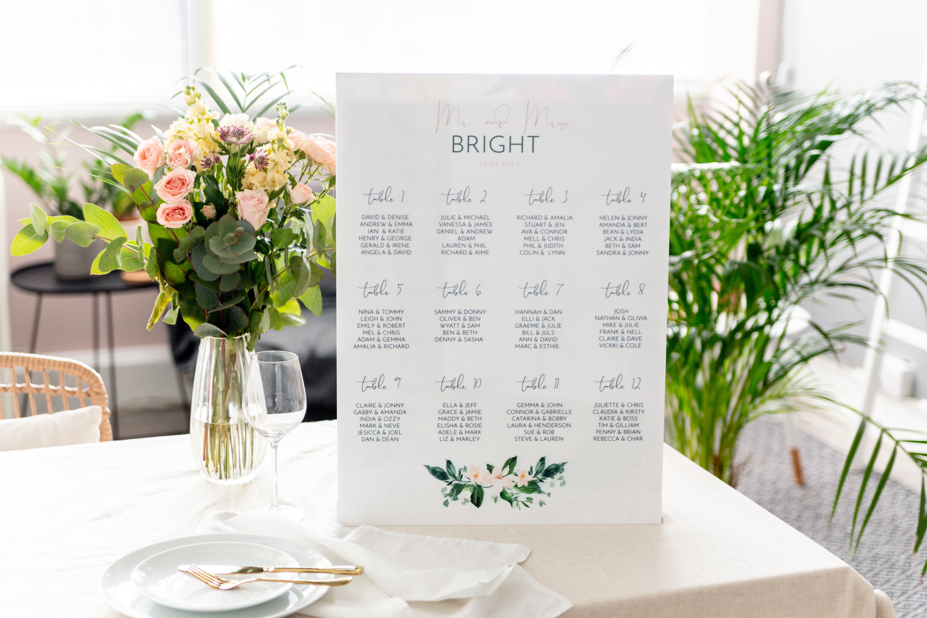 Seating Plan Signs – Gifting Knot