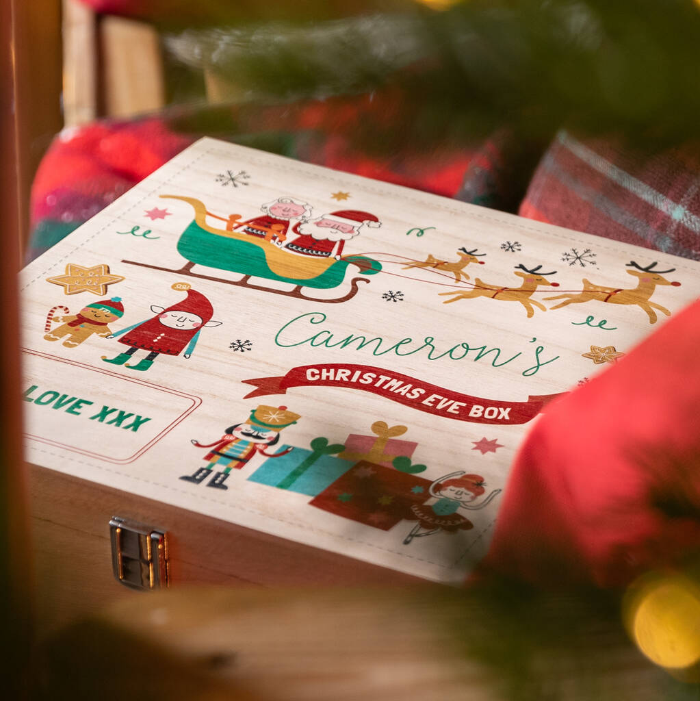 Personalised Festive Characters Christmas Eve Box