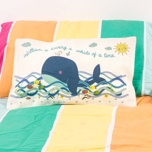 Personalised Kids Whale of a Time Cushion