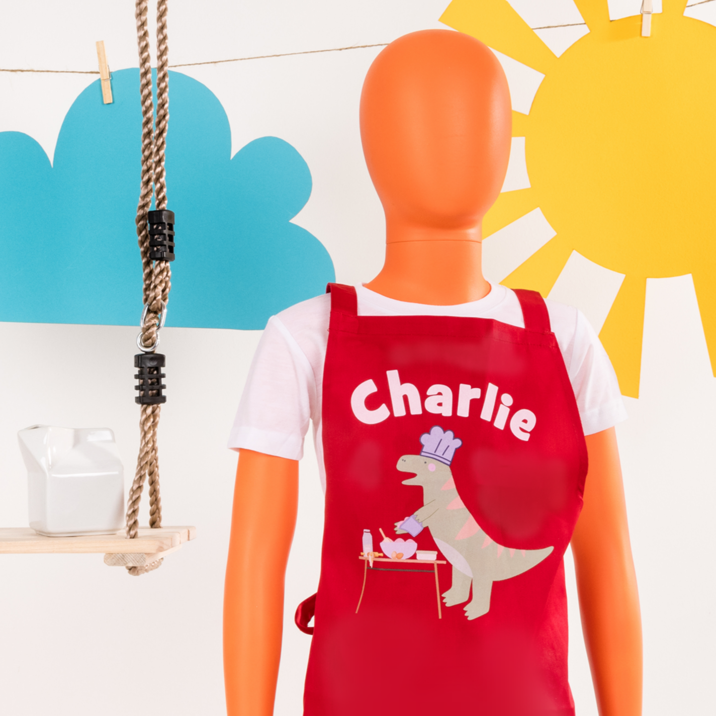 Personalised Children’s Dinosaur Apron