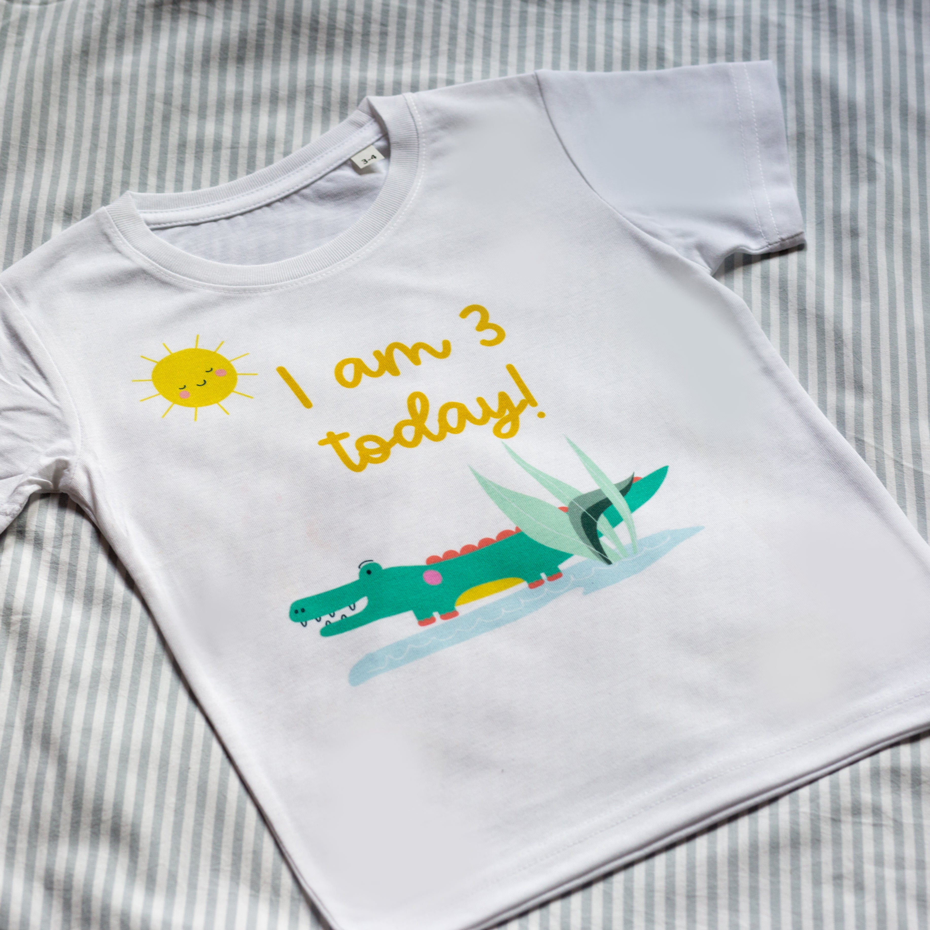 Personalised 'I Am' Crocodile Birthday T Shirt