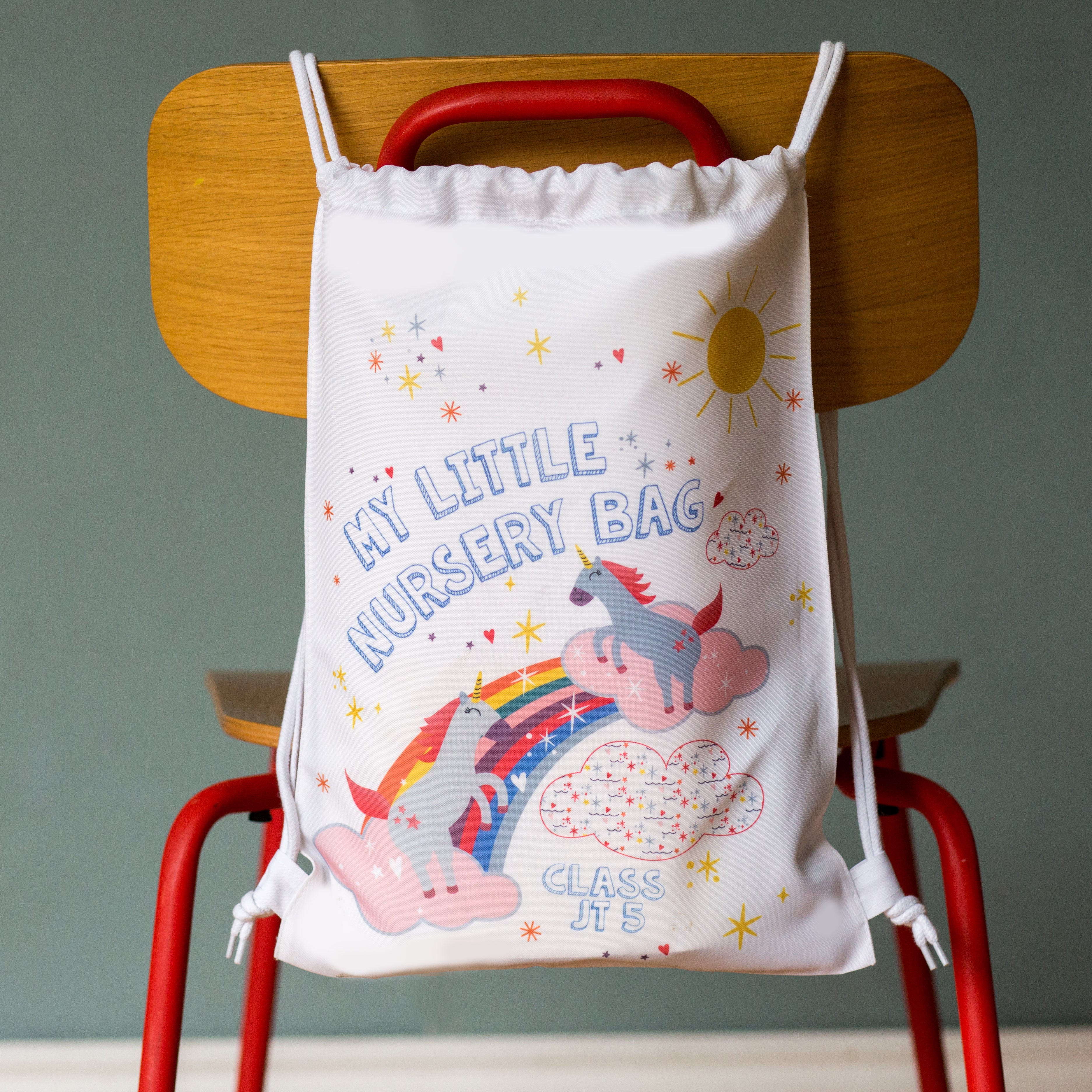 Children's Unicorn And Rainbow Nursery Bag