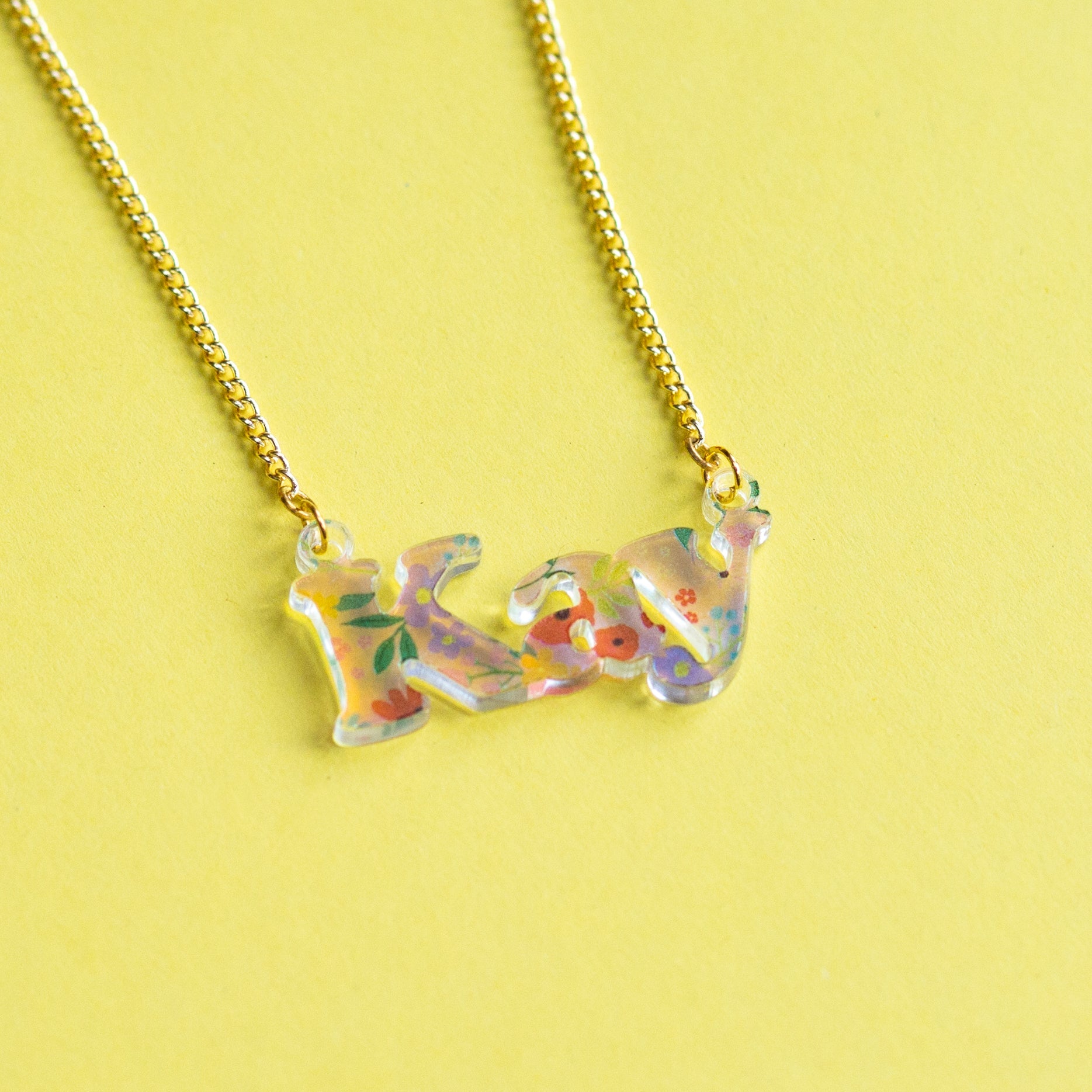 Summer deals name necklace