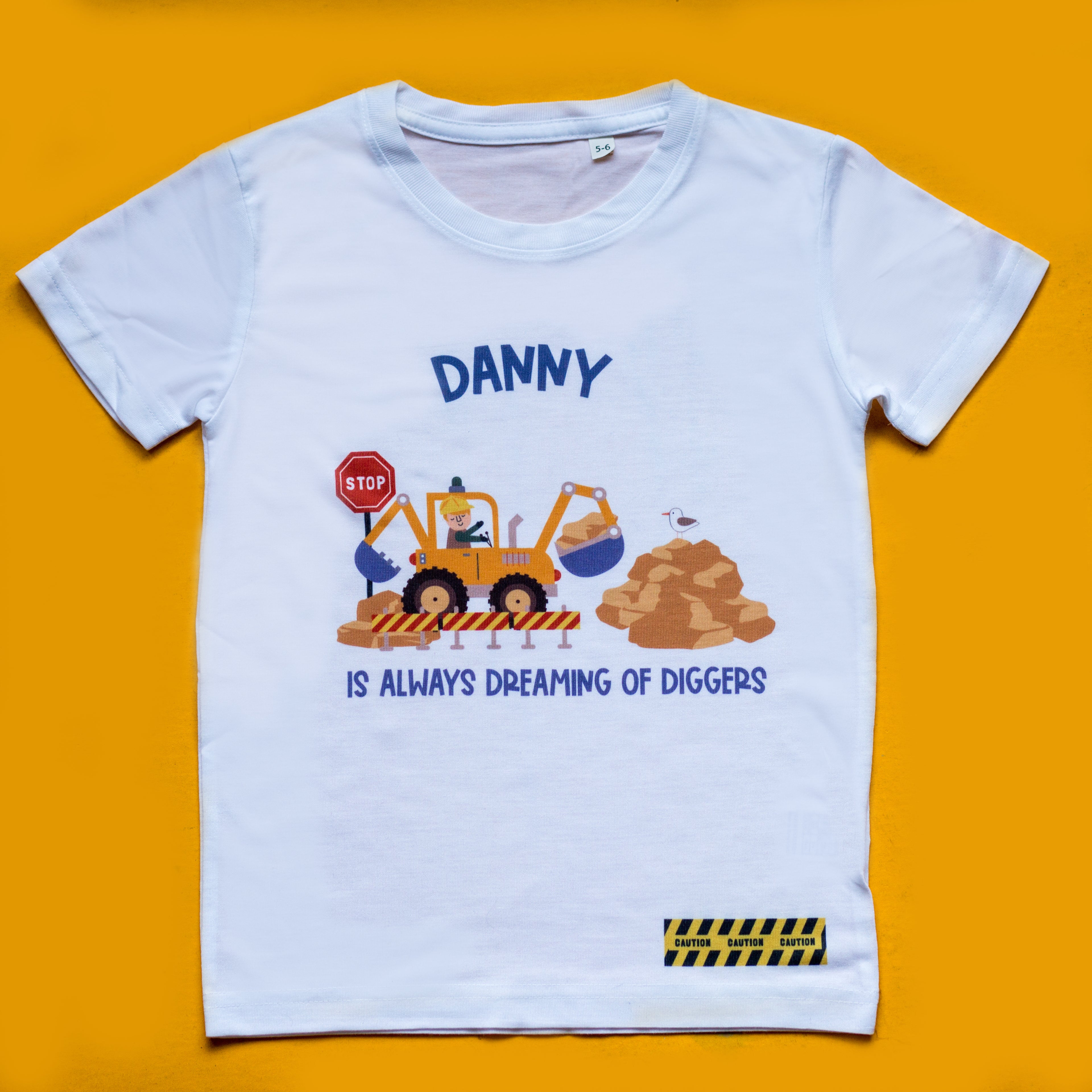 Personalised Digger T Shirt