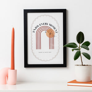 Bon Voyage Sunset Personalised Print
