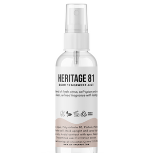 Heritage 81 Body Fragrance Mist