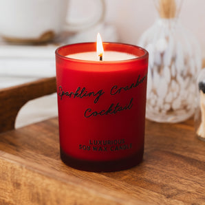 Sparkling Cranberry Cocktail Soy Wax Candle | Cranberry, Raspberry & Lime