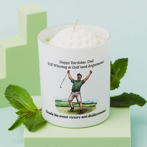 Personalised Golf Ball Candle – Outdoor Scent