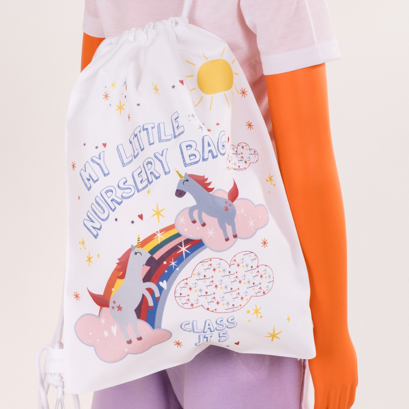Children's Unicorn And Rainbow Nursery Bag