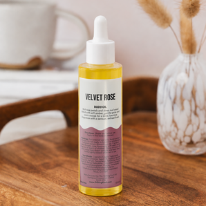 Velvet Rose Shimmer Body Oil – Rose, Oud & Warm Amber