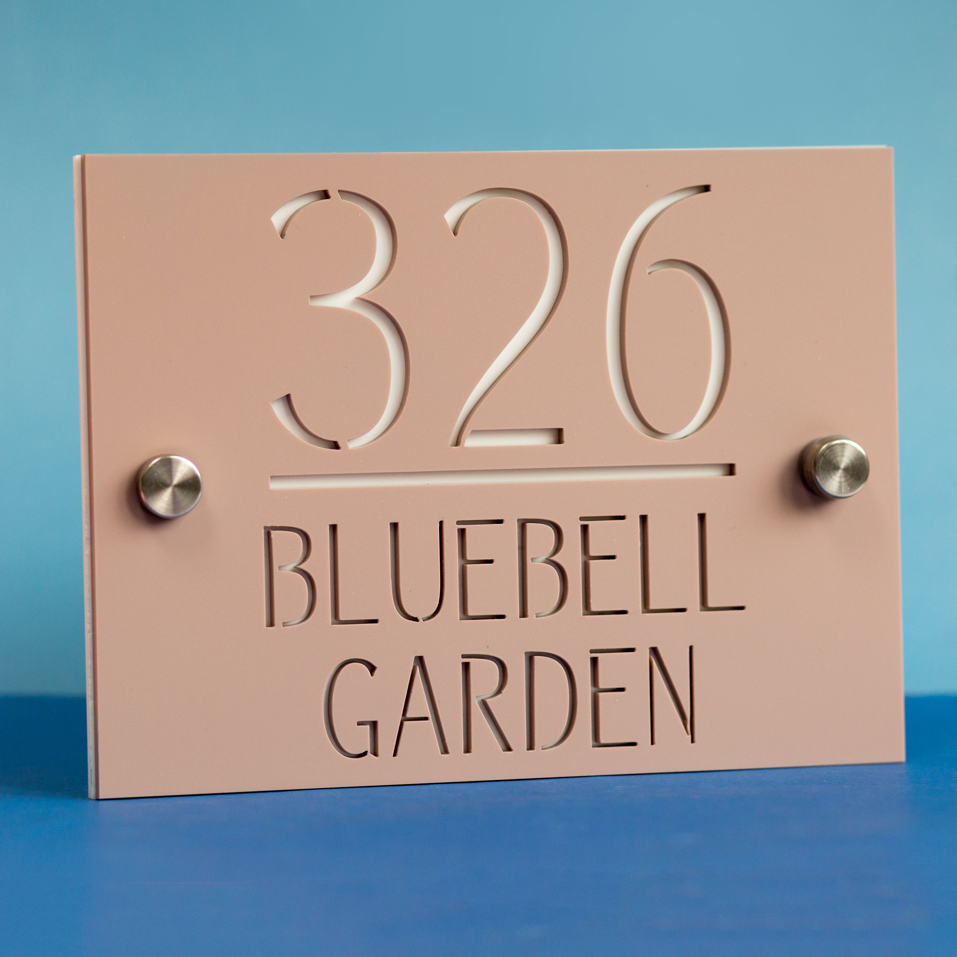 Personalised Laser Cut Acrylic Street House Door Sign