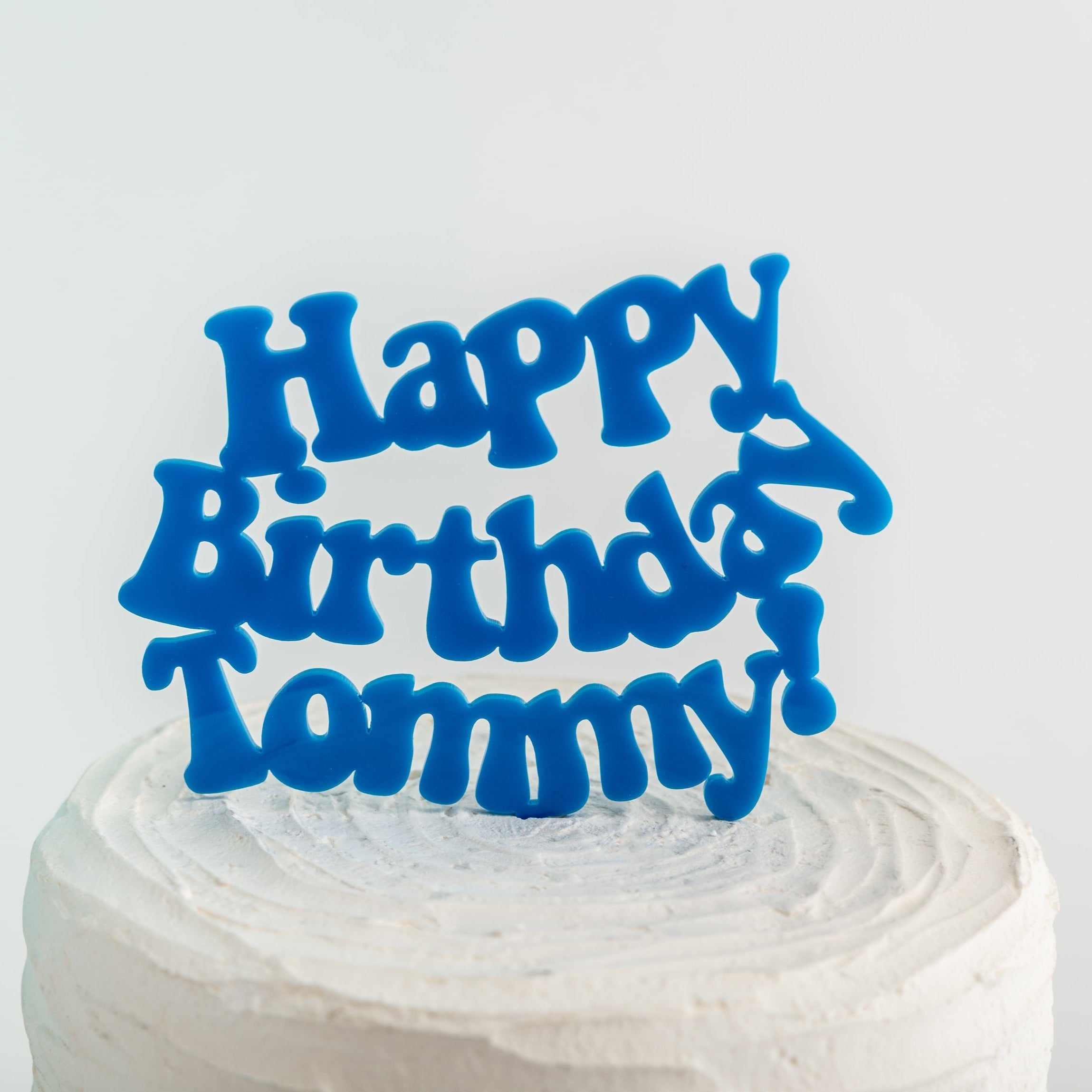 70's Inspired Happy Birthday Cake Topper