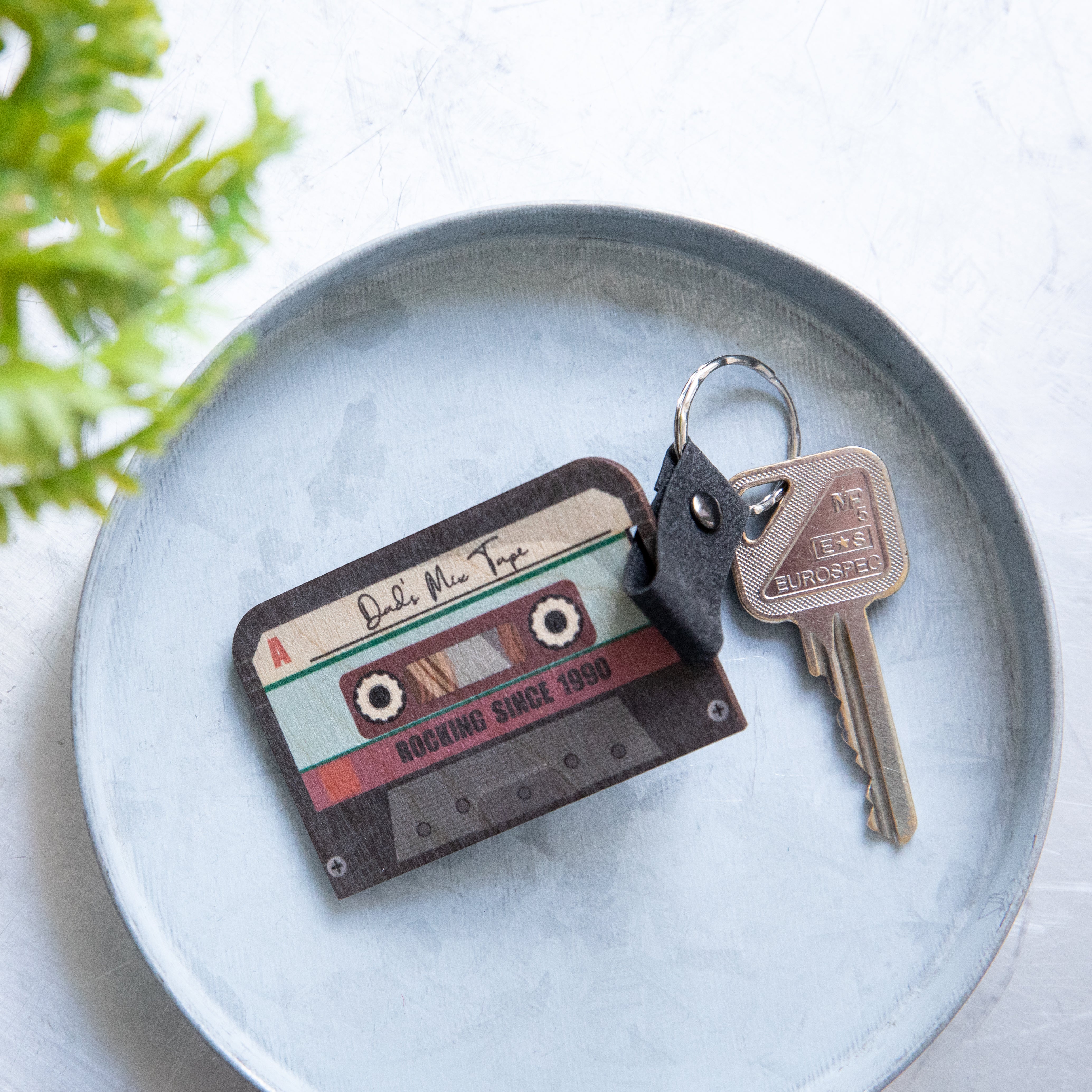 Cassette Tape Personalised Keychain