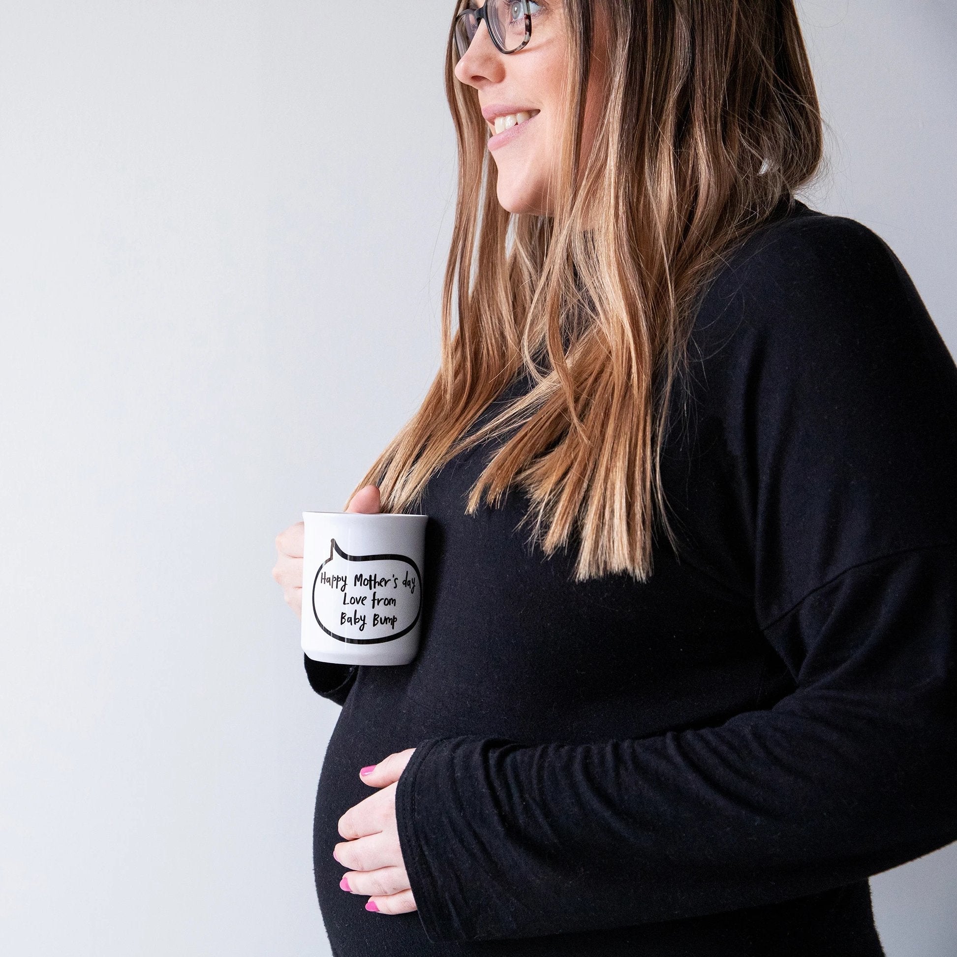 Personalised Mother To Be Speech Bubble Mug From Bump - Funky Laser