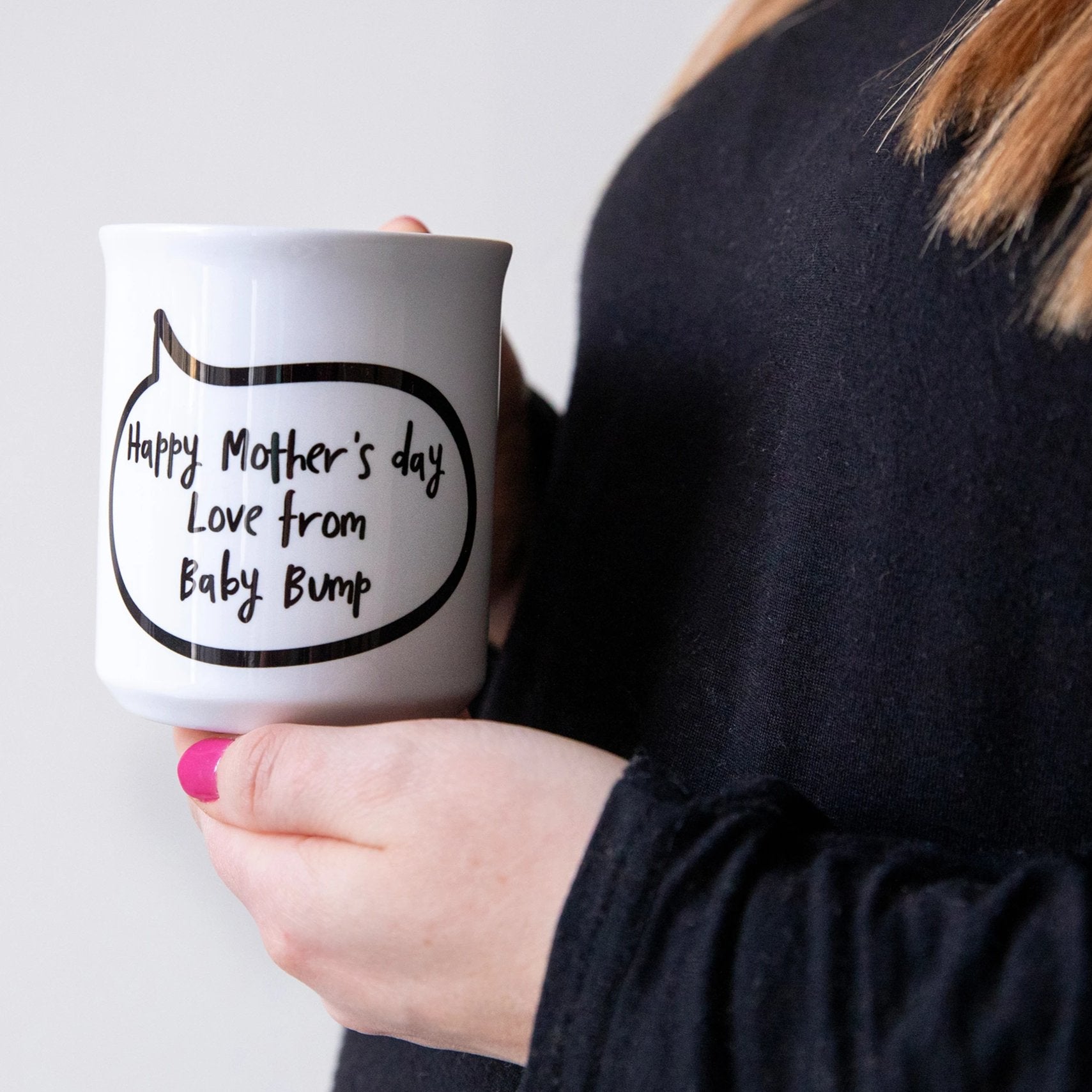Personalised Mother To Be Speech Bubble Mug From Bump - Funky Laser