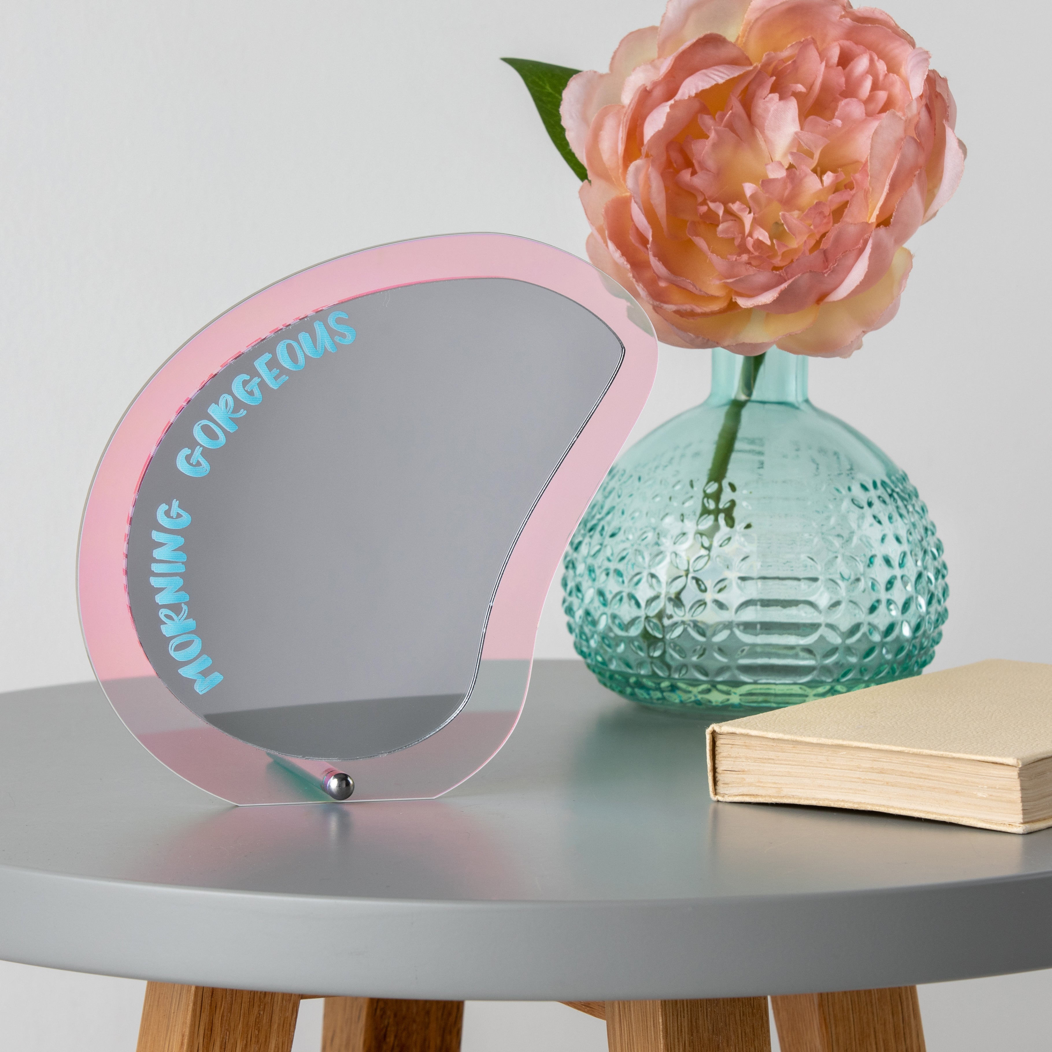 Personalised Bedside Table Affirmation Mirror