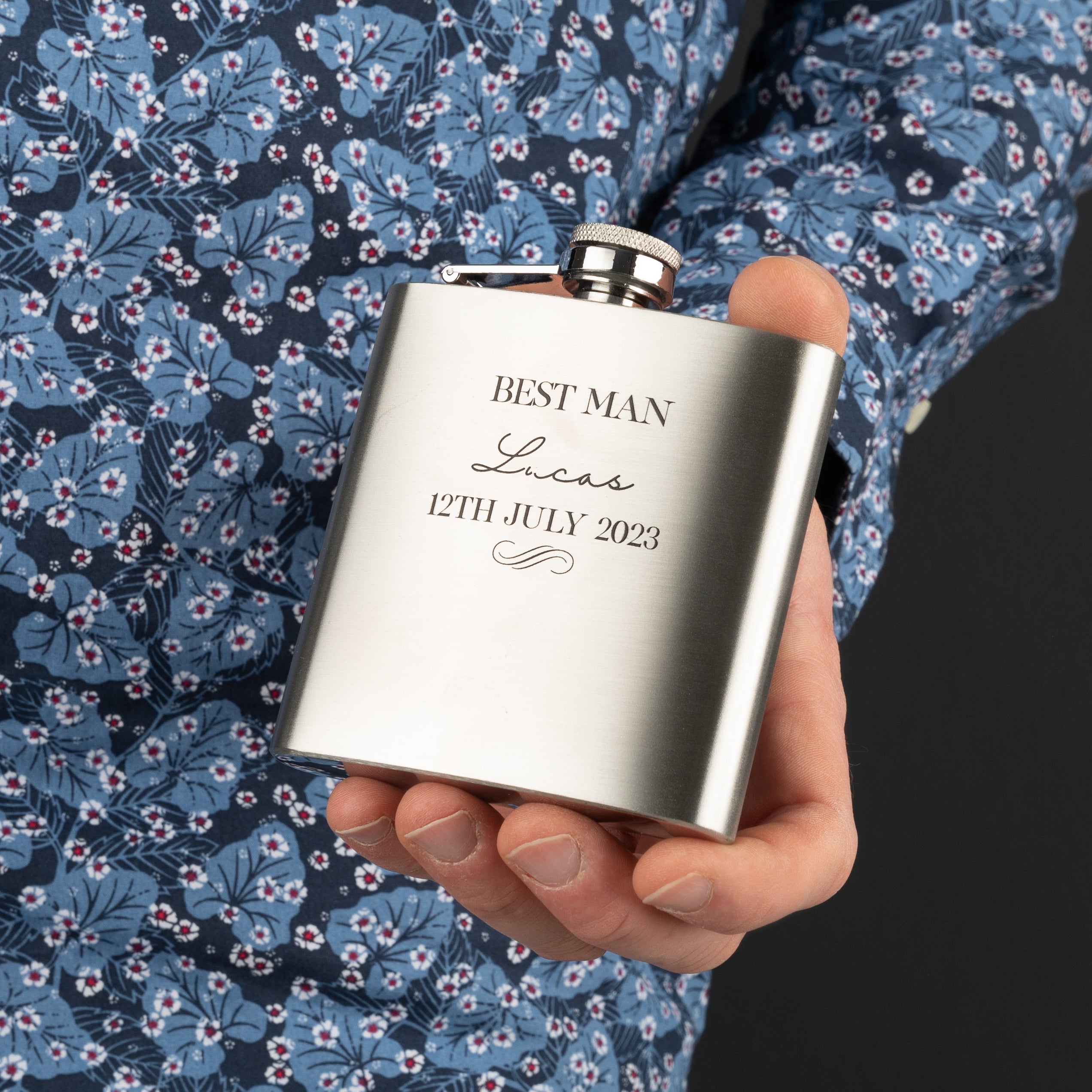 Personalised Stainless Steel Hip Flask Gift
