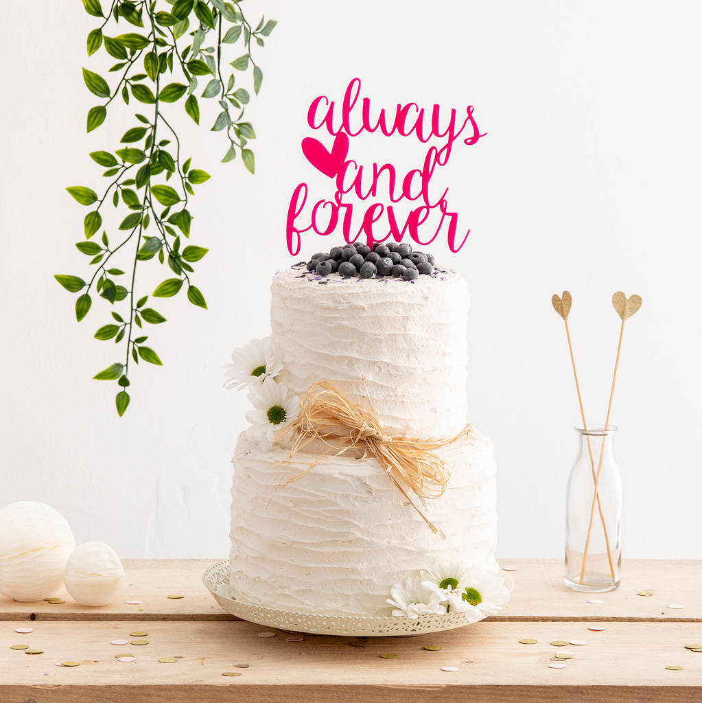 Always And Forever Cake Topper