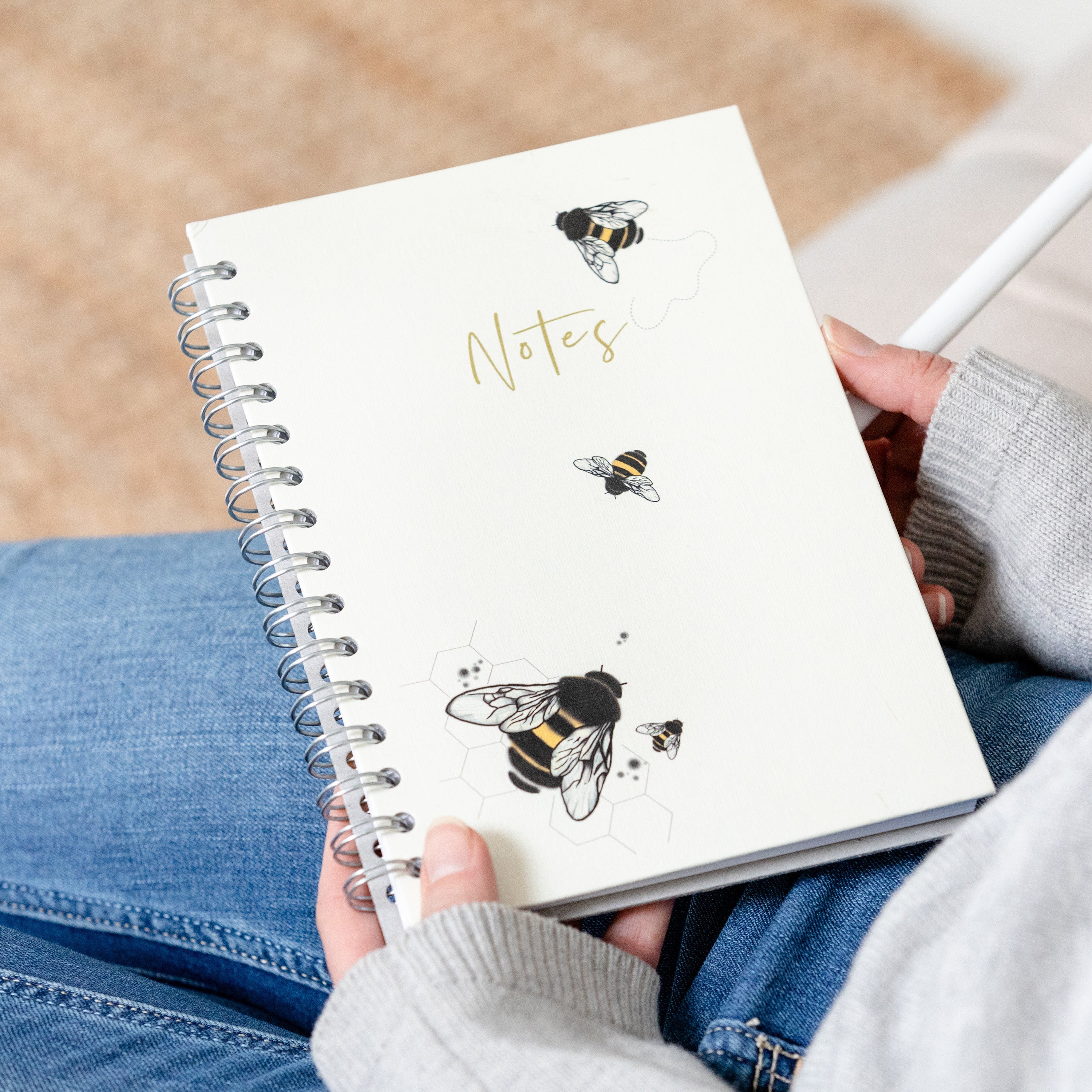 Personalised Bees Hardback Notebook