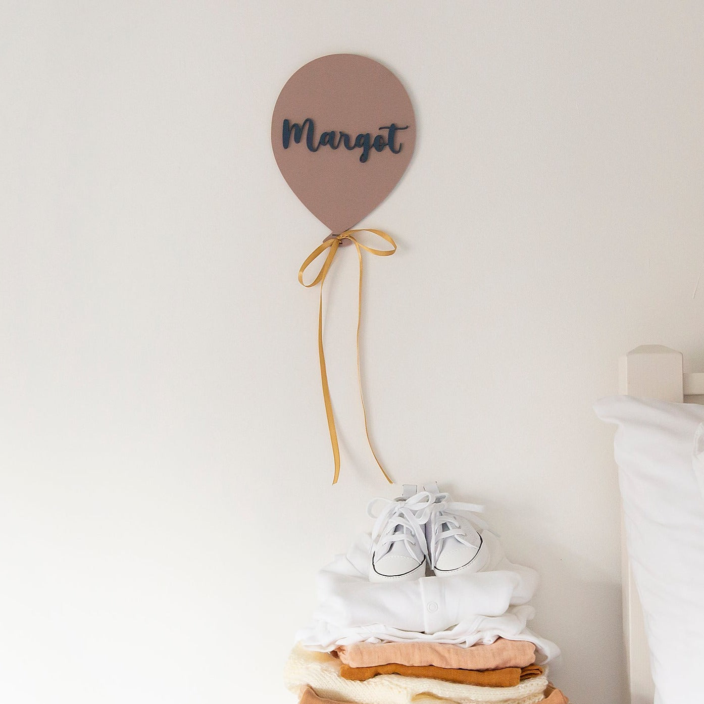 Children's Bedroom Nursery Name Balloon 3D Wall Art