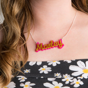 Double the Colour Name Necklace