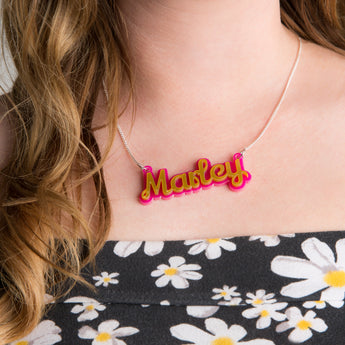 Double the Colour Name Necklace
