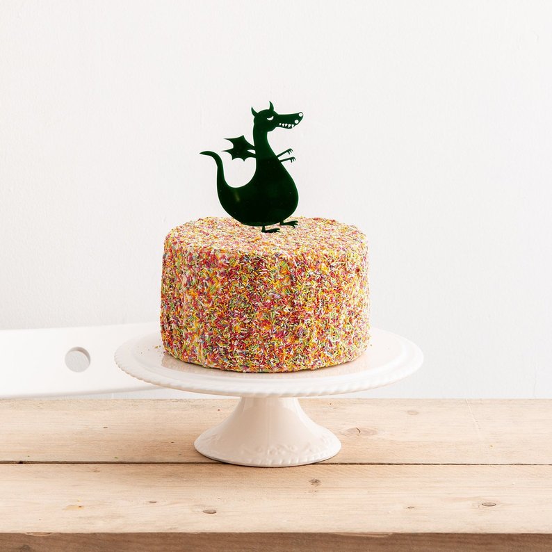 Dragon Party Cake Topper Decoration