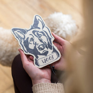 Personalised Wooden German Shepherd Dog Lead Wall Hook