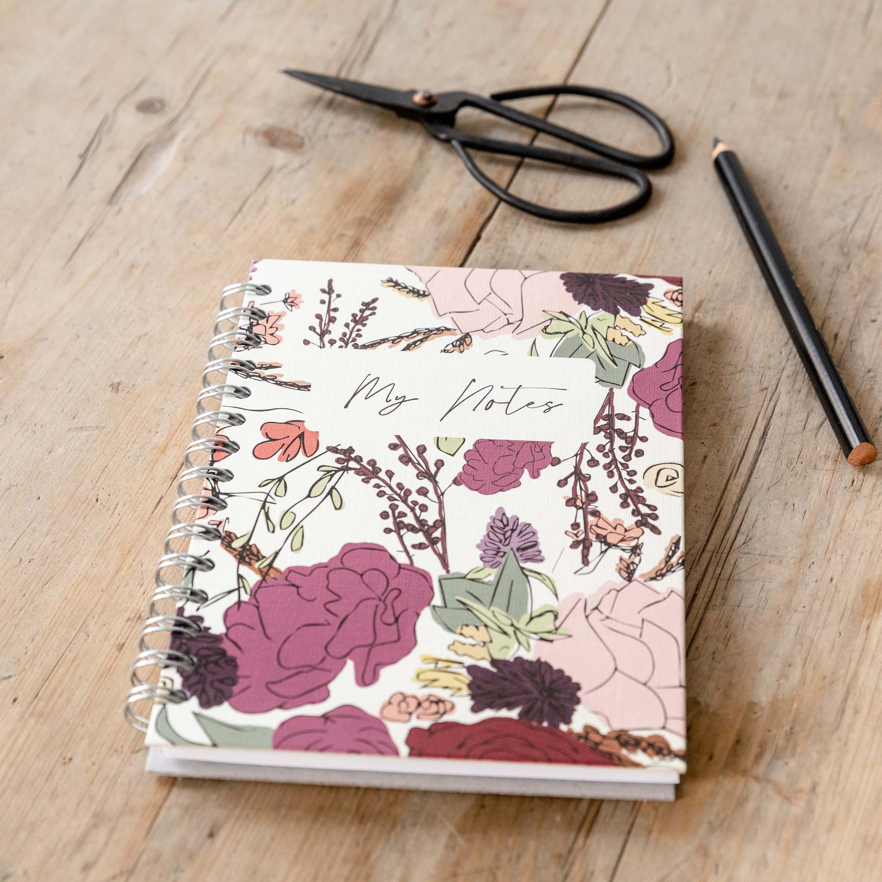 Personalised Floral Bouquet Hardback Notebook