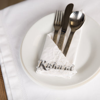 Set Of 25 Acrylic Personalised Name Place Settings