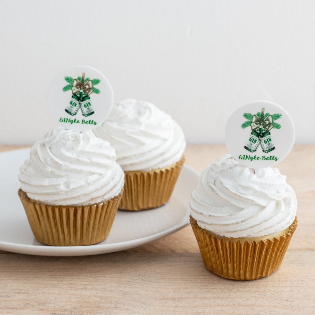 Custom Printed Branded Cupcake Toppers