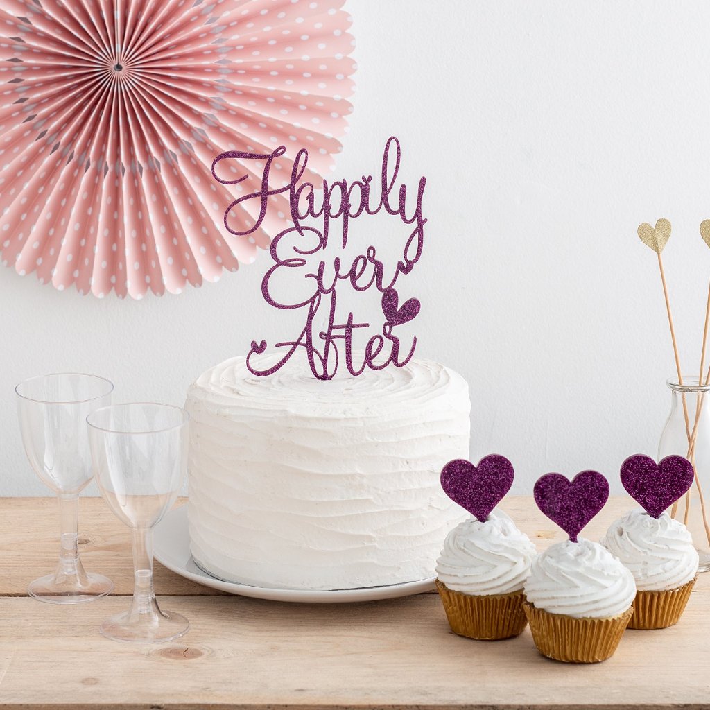 Happily Ever After Wedding Cake Topper