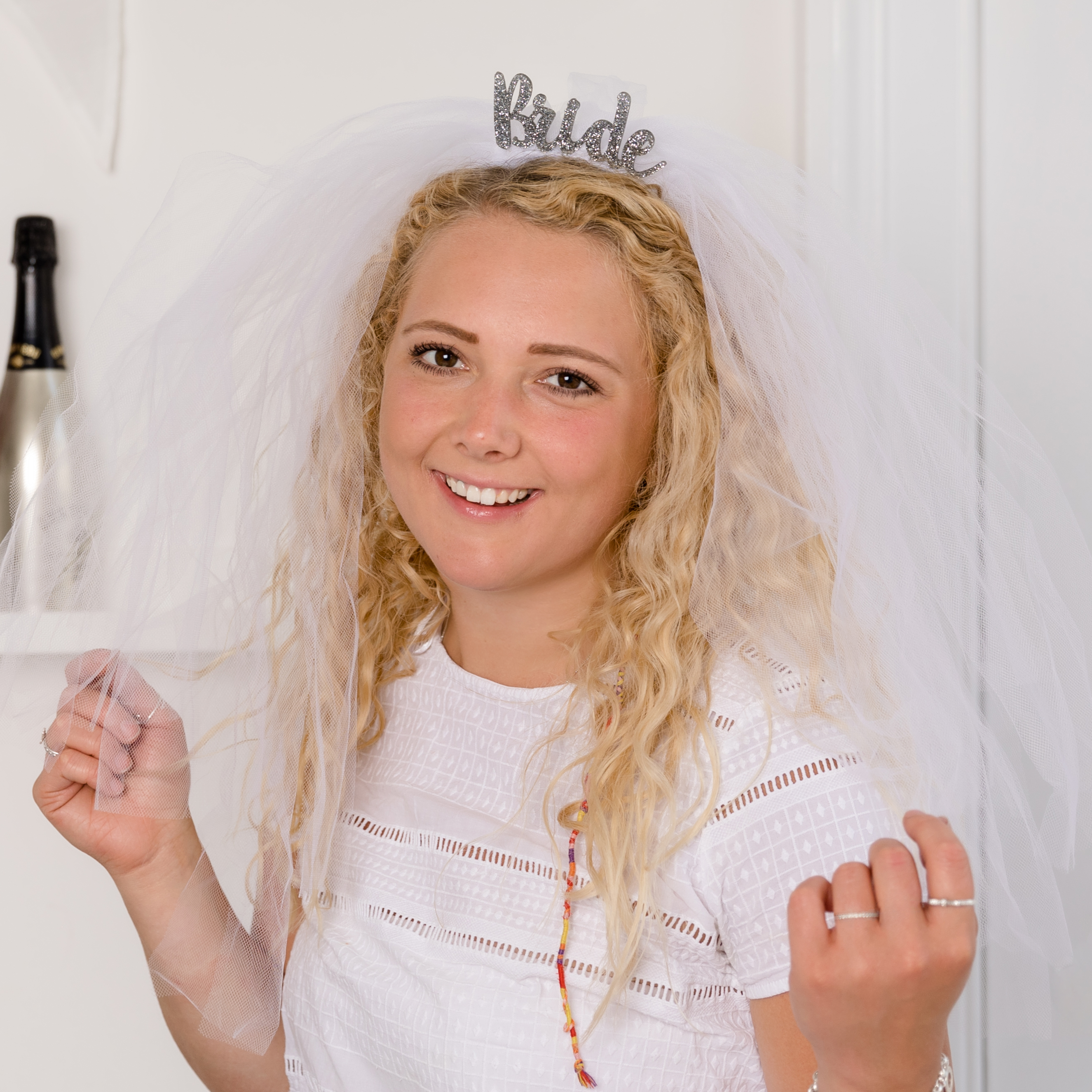 Bride With Wedding Veil Headband