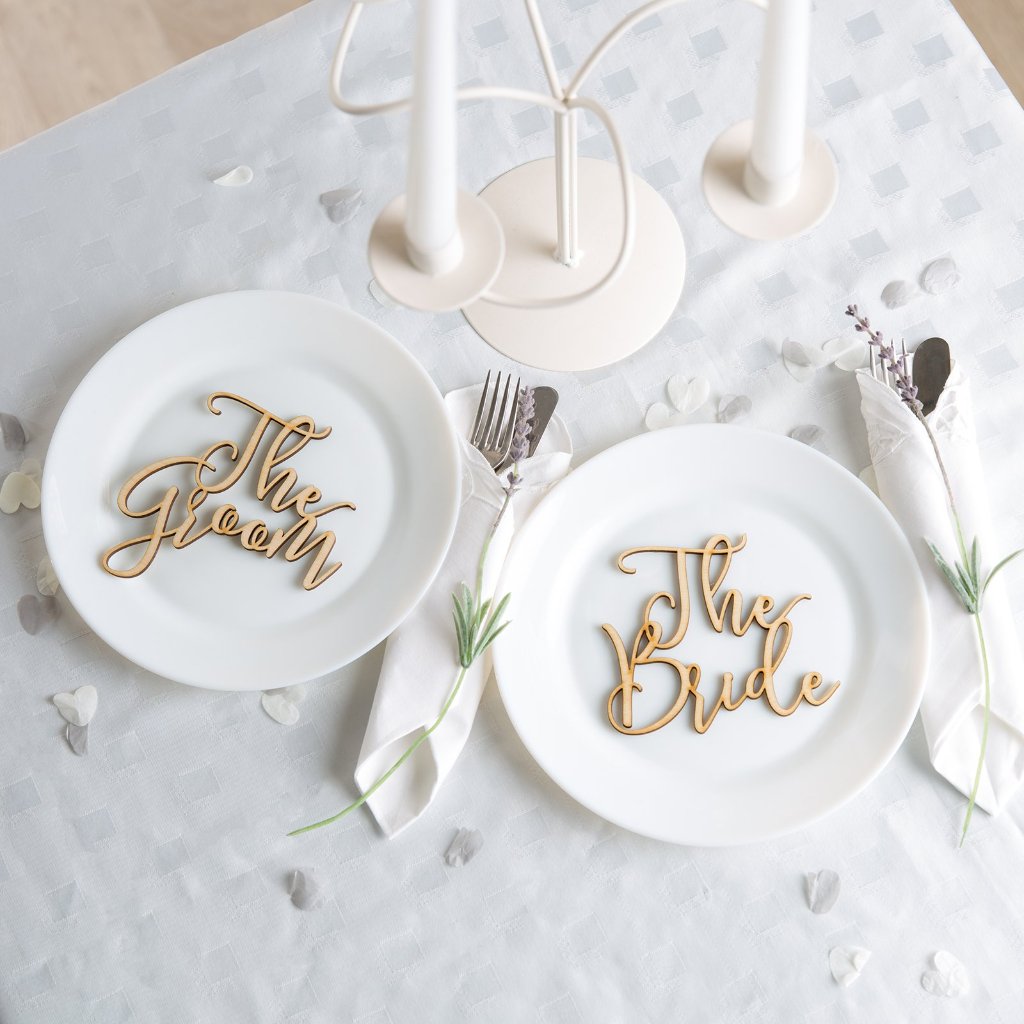 The Bride And Groom Place Setting