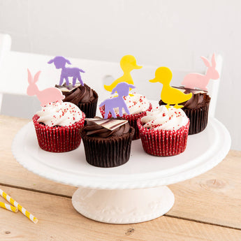 Children's Easter Cupcake Decorations - Set of Six