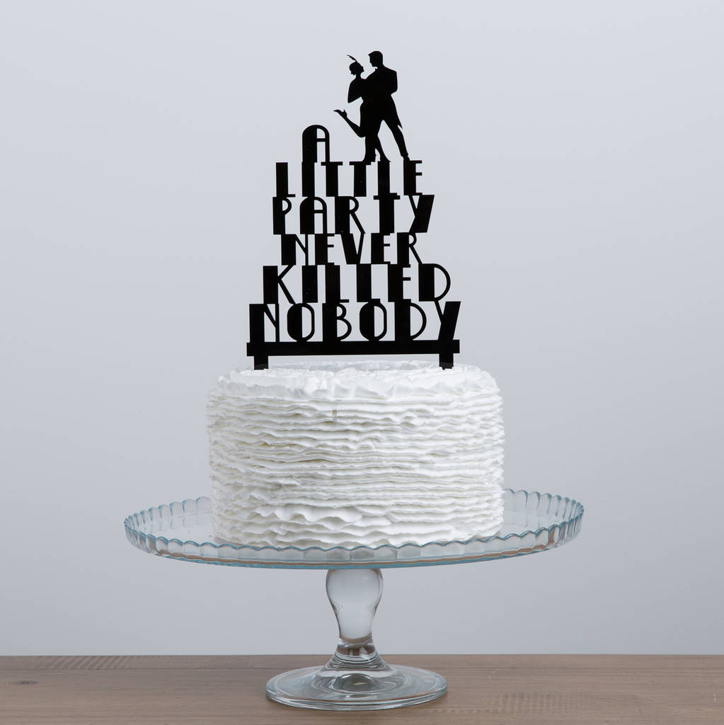 Great Gatsby Party Cake Topper