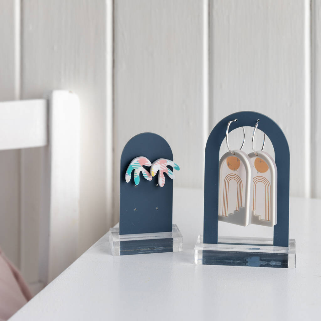 Arched Mini Earring Holder Display Stand Set Of Two