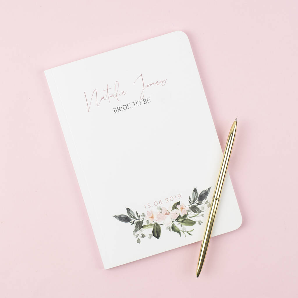 Bride To Be Personalised Notebook